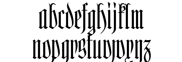 Hofstaetten Font LOWERCASE