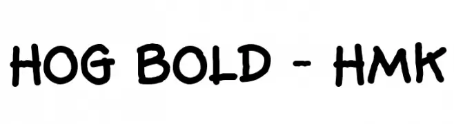 Hog Bold - HMK  Fuentes Gratis Descargar