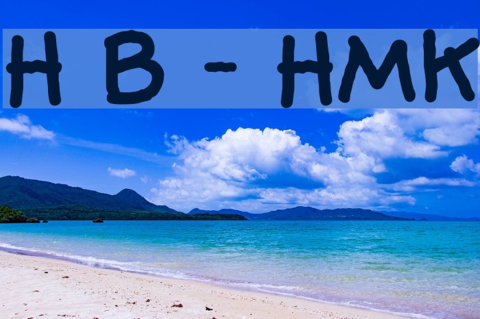 Hog Bold - HMK Font examples
