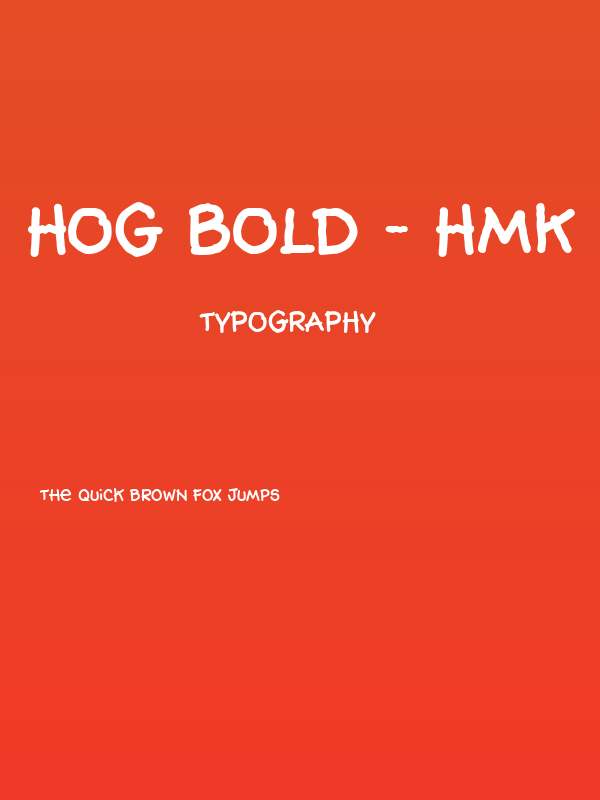 Hog Bold - HMK Poster
