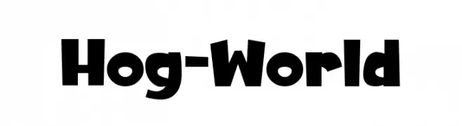 Hog-World  Frei Schriftart Herunterladen