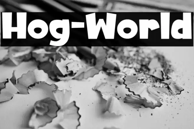 Hog-World Font examples