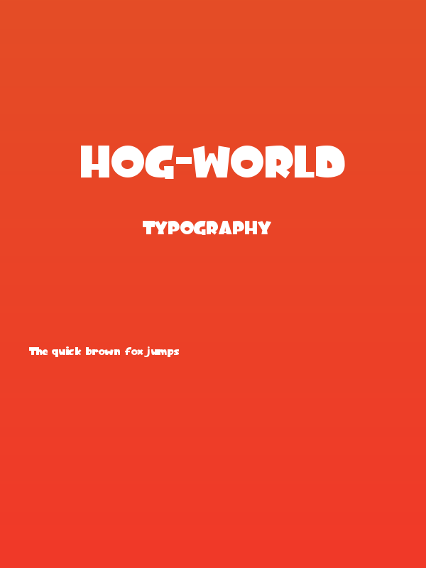 Hog-World Poster