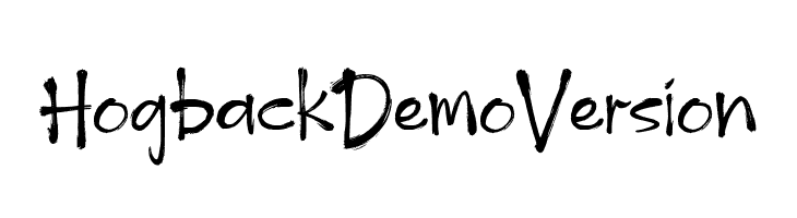 Hogback Demo Version  Free Fonts Download