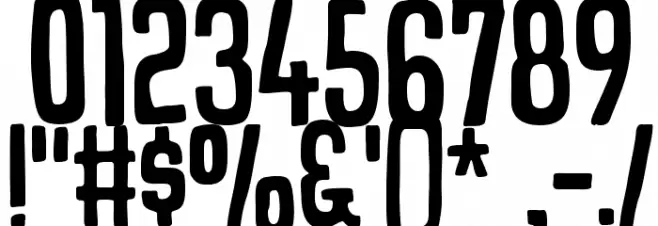 HogfishDEMO Font OTHER CHARS