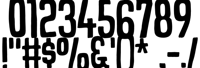HogfishDEMO Font OTHER CHARS