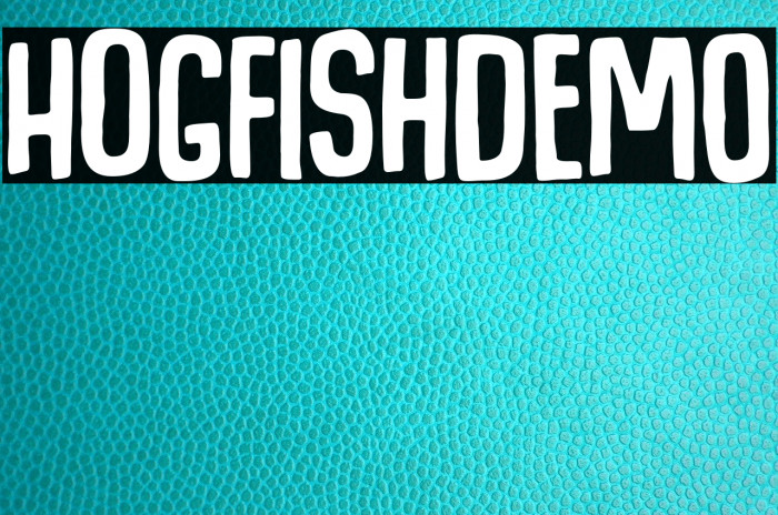 HogfishDEMO Font examples