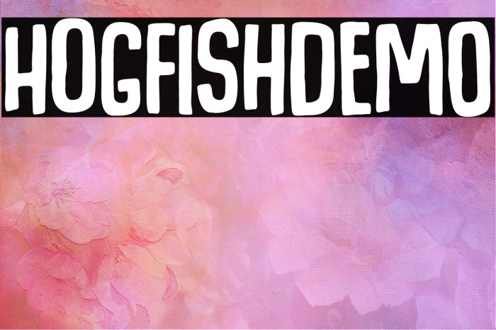 HogfishDEMO Font examples