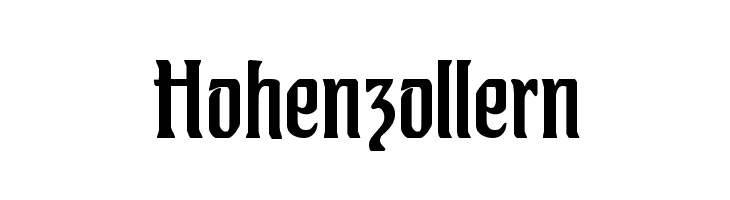 Hohenzollern  フリーフォントのダウンロード
