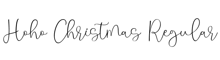 Hoho Christmas Regular  Free Fonts Download