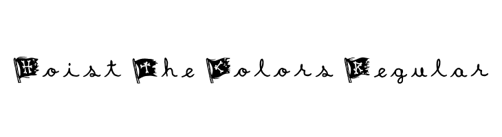 Hoist The Colors Regular  免费字体下载