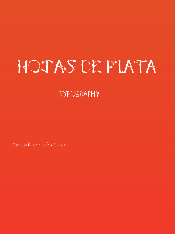 Hojas de plata Poster