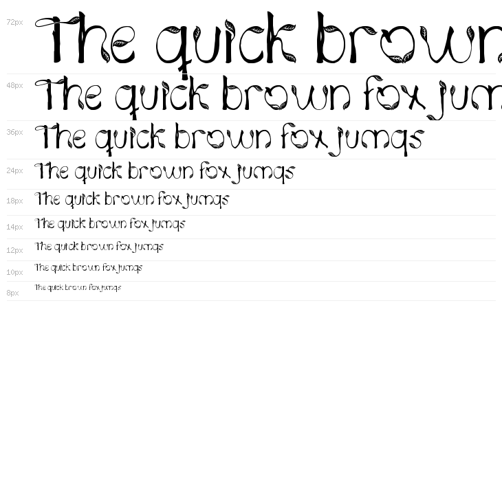 Hojas de plata Waterfall