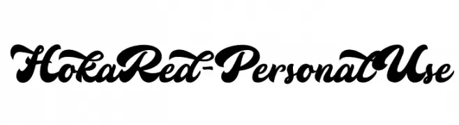 HokaRed-PersonalUse  baixar fontes gratis