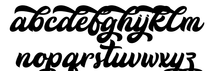 HokaRed-PersonalUse Font LOWERCASE