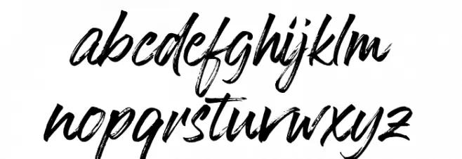 Hokagata 字体 小写
