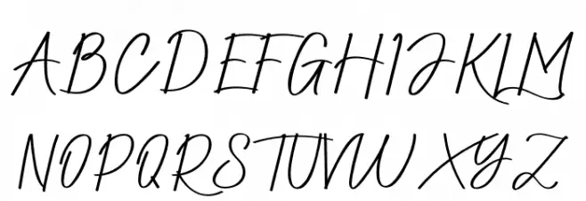 Hokaide Font UPPERCASE