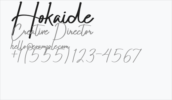 Hokaide Business Card