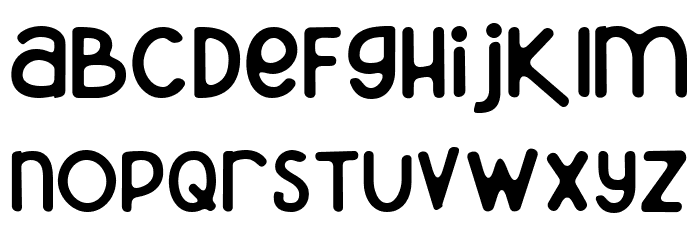 Hokaplay Rounded Font LOWERCASE