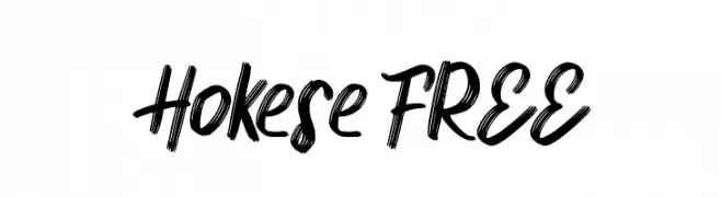 Hokese FREE  Скачать бесплатные шрифты