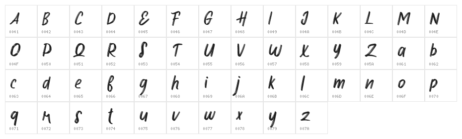 Hokese FREE Character Map