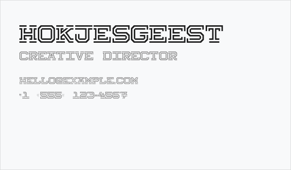 Hokjesgeest Business Card
