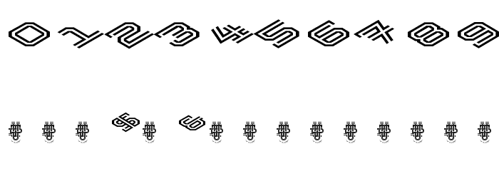 Hokjesgeestcube Bold Italic Font OTHER CHARS