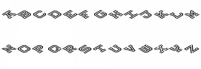 Hokjesgeestcube Bold Italic Fonte MAIÚSCULAS