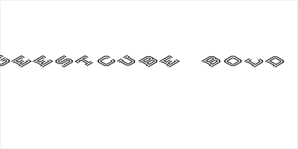 Hokjesgeestcube Bold Italic Logo