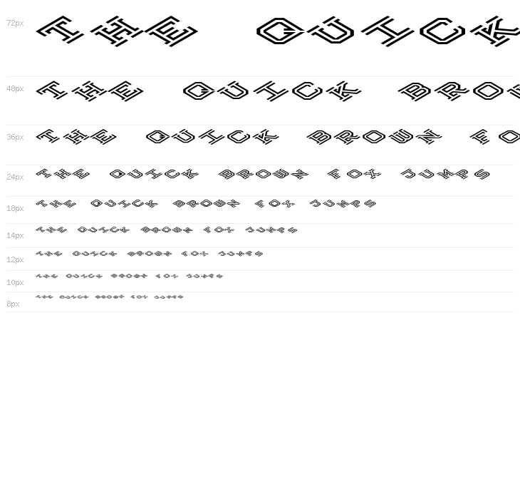 Hokjesgeestcube Bold Italic Waterfall