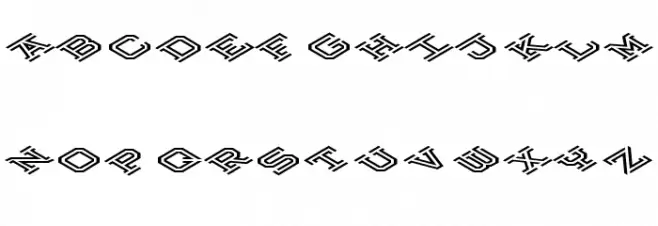 Hokjesgeestcube Bold Italic फ़ॉन्ट लोअरकेस