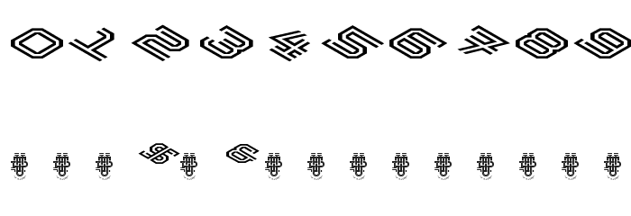 Hokjesgeestcube Bold Font OTHER CHARS