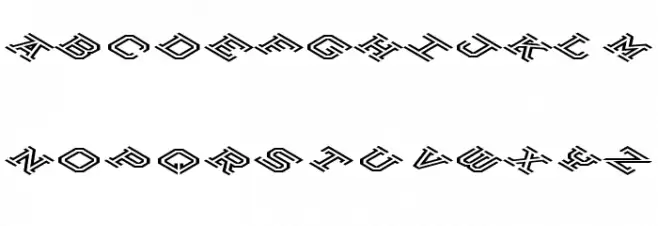 Hokjesgeestcube Bold Fonte MAIÚSCULAS