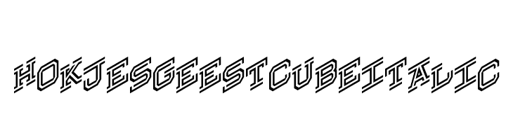 Hokjesgeestcube Italic  Descarca Fonturi Gratis