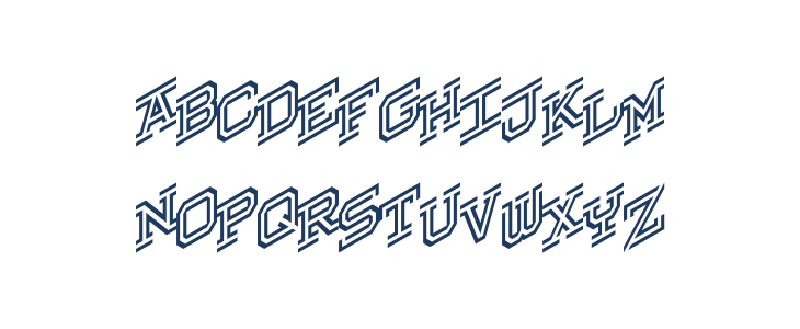 Hokjesgeestcube Italic Lowercase