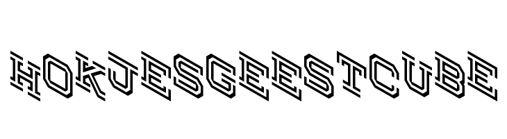 Hokjesgeestcube  Descarca Fonturi Gratis