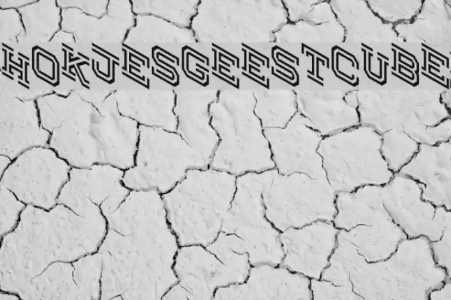 Hokjesgeestcube Font examples