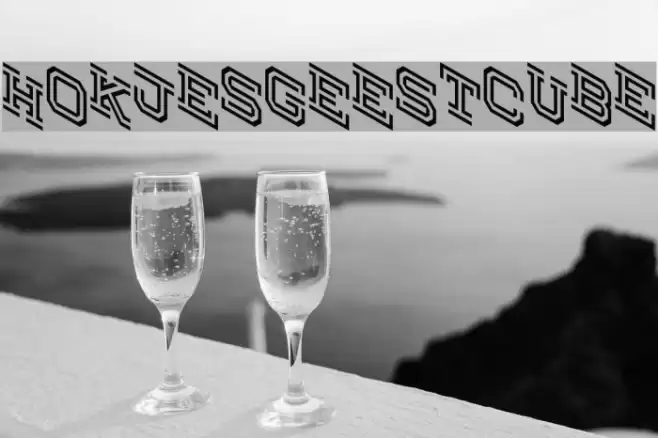 Hokjesgeestcube Font examples