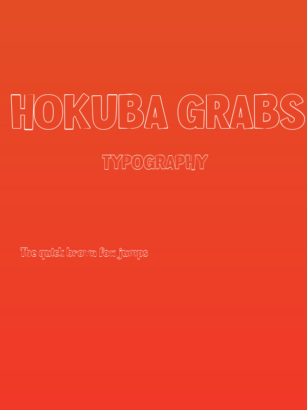 Hokuba Grabs Outline Poster
