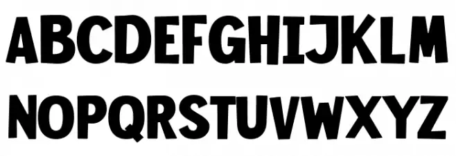 Hokuba Grabs Regular Schriftart Groß