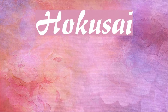 Hokusai Font examples