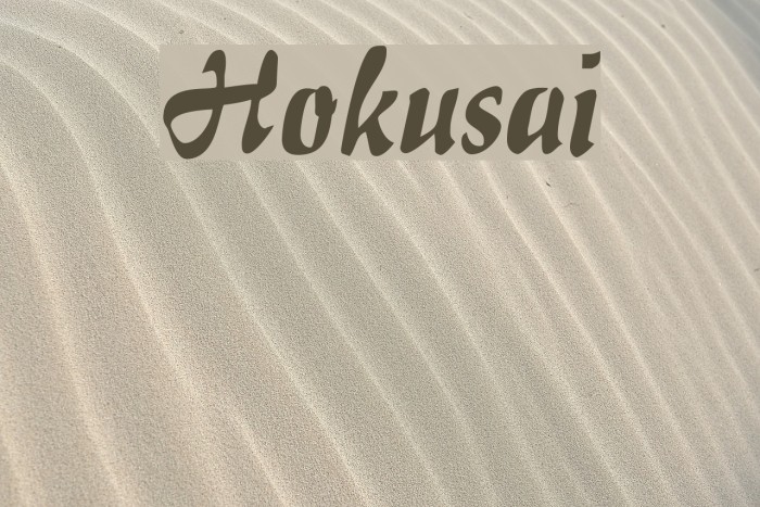 Hokusai Font examples