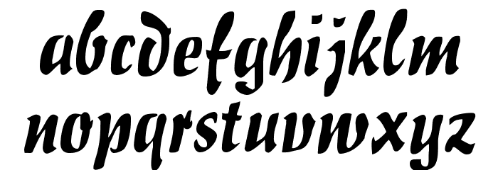 Hokusai Font LOWERCASE