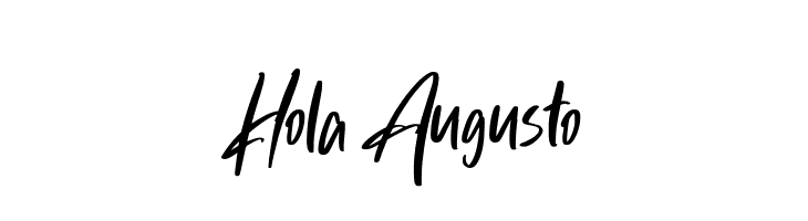 Hola Augusto  नि: शुल्क फ़ॉन्ट्स डाउनलोड