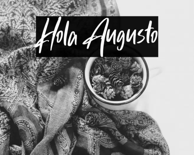 Hola Augusto Font examples