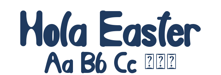 Hola Easter Font Preview