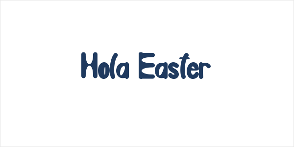 Hola Easter Logo