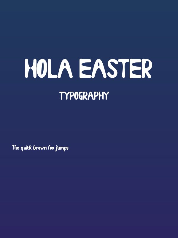 Hola Easter Poster