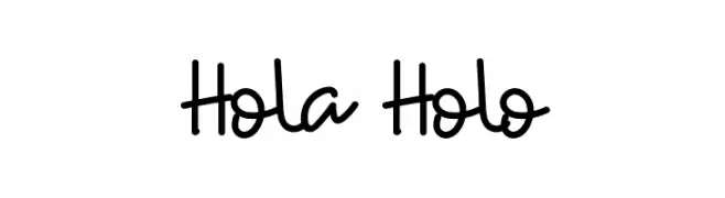 Hola Holo  Frei Schriftart Herunterladen