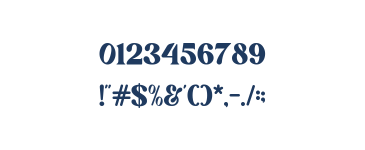 Hola Mango DEMO Regular Other Characters